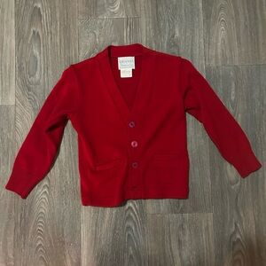 Dennis Kids Red Cardigan Sweater
